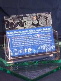 Foto Verteilzettel mit Aufsteller
